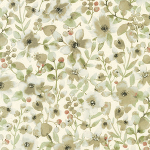 Sevenberry Grace - Florals Vines Khaki Yardage