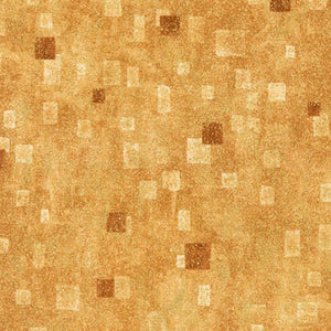 Gustav Klimt - Tan Gold Metallic Yardage