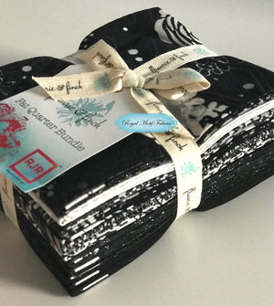 Shiny Objects Precious Metals Black Metallic Fat Quarter Bundle