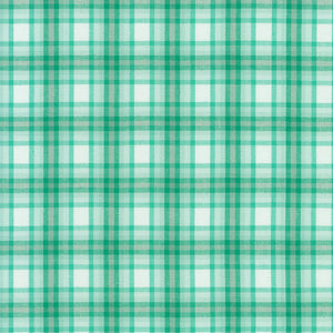 Kitchen Window Wovens - Yarn Dyed Check Plaid Ocean Yardage