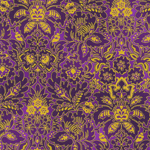 Midnight Nectar - Floral Damask Violet