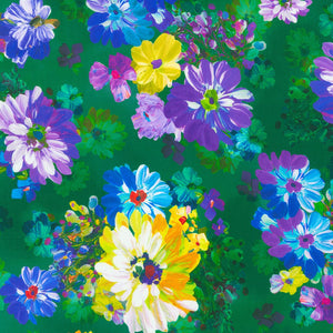 Painterly Petals Meadow - Meadow Bouquets Garden Yardage