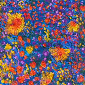 Painterly Petals Meadow - Nature Yardage