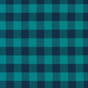 Porto Flannel-Gingham - Blue Flannel Yardage