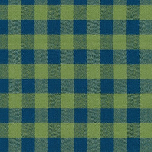 Porto Flannel-Gingham - Peridot Flannel Yardage