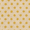 Sevenberry Canvas Natural Dots - Medium Yellow Dots Yardage