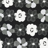 Sevenberry Canvas Prints - Florals on Black Yardage