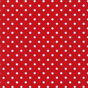 Sevenberry Petite Basics - Dots Red Yardage