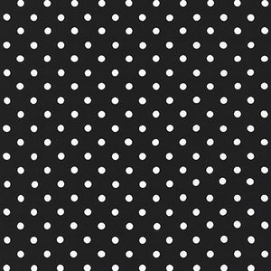 Sevenberry Petite Basics - Dots Black Yardage