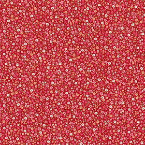 Sevenberry Petite Garden - Petite Florals Red Yardage