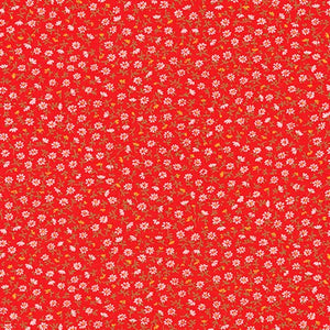 Sevenberry Petite Garden - Petite Florals Red Yardage