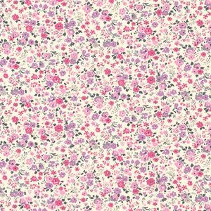 Sevenberry Petite Garden - Soft Floral Pink Yardage