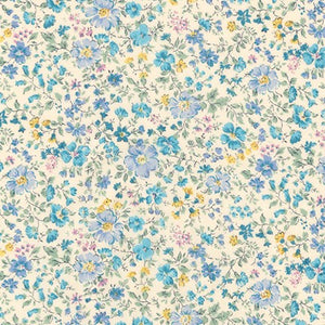 Sevenberry Petite Garden Lawn - Blue Yardage