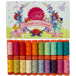 Tula Pink Curiouser and Curiouser Thread Set by Aurifil - 50 wt Threads