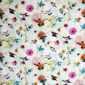 Bloom Bloom Butterfly Hummingbird Flight Seafoam by RJR Fabrics