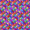 Rainbow Rose - Rainbow Jewel Pattern Fabric
