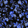 Sapphire - Tossed Metallic Florals by Timeless