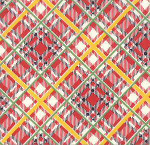 Bubble Pop - Reproduction Bias Plaid Red by American Jane for Moda