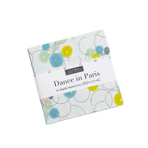 Dance in Paris Metallic Charm Pack by Zen Chic for Moda Fabrics