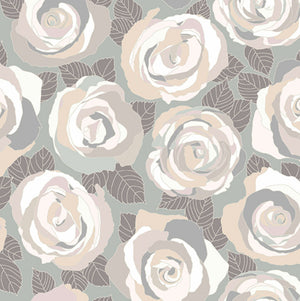 Mosaic - Roses Stone Metallic Yardage