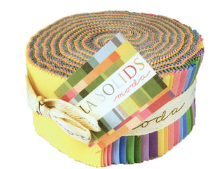 Bella Solids Assorted 30s Colors Jelly Roll by Moda Fabrics 9900JR 930