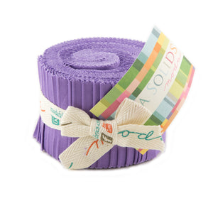 Moda Fabrics - Bella Solids Hyacinth Purple Junior Jelly Roll 9900JJR 93