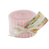 Moda Fabrics - Bella Solids Sisters Pink Junior Jelly Roll 9900JJR 145