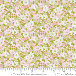 Grace - Pastel Small Floral Willow Light Green