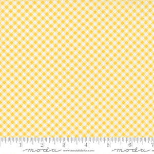 Grace - Gingham Sunbeam Yellow - Moda Fabrics