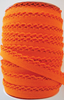 Crotchet Edge Double Fold Bias Solid Orange Tape | Royal Motif Fabrics