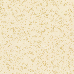 Timeless Treasures - Holiday Blenders Gold Metallic Holiday Dots Cream