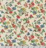 Sevenberry Cotton Flax Prints Floral Spray Cream