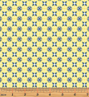 Gabrielle Foulard Yellow by Benartex 4224-33 | Royal Motif Fabrics