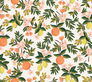 Primavera Citrus Floral Cream Fabric by Cotton + Steel | RP300-CR1