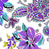 Clothworks - Cassandra - Main Floral Dark Purple