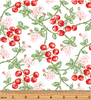 Garden Party Wild Cherries White by Eleanor Burns - Benartex 10162-09