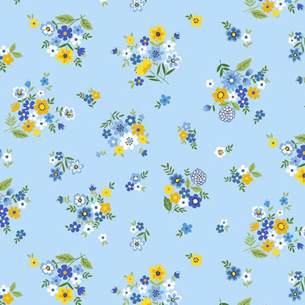 Andover Fabrics - Bloom - Spring Bouquet Blue