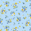 Bloom - Spring Bouquet Blue - 1/2 Yard Remnant