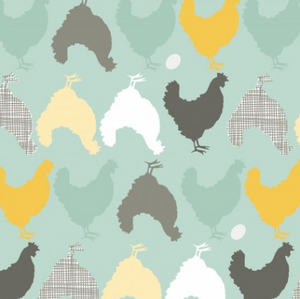 Prairie Sisters Hunt and Peck Mint by Poppie Cotton | Designer Fabrics