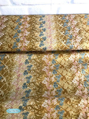 Hoffman Fabrics - Fairy Briar Metallic Cream/Gold