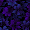 Midnight Garden Packed Floral Dark Blue