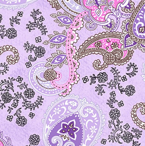 Clothworks - Cassandra - Paisley Light Purple
