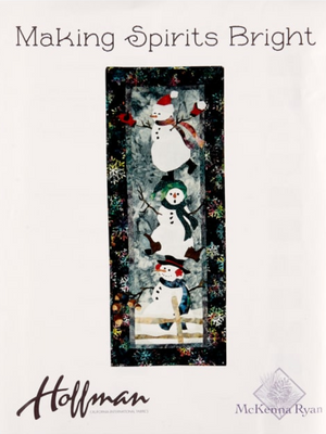 Hoffman Fabrics - Making Spirits Bright Snowman Quilt Kit with Pattern