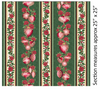 A Festive Season 3 Festive Lace Stripe Green/Red 2617M-44 by Benartex