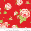 Moda Fabrics - Smitten - Floral Rosy Red