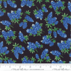 Fields of Blue - Tossed Bluebonnets on Black by Moda 33453 18
