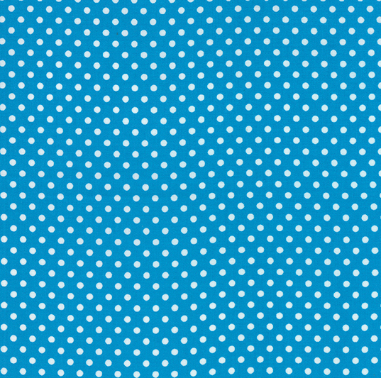 45" Dottie Small Dots on Turquoise by Moda | Royal Motif Fabrics