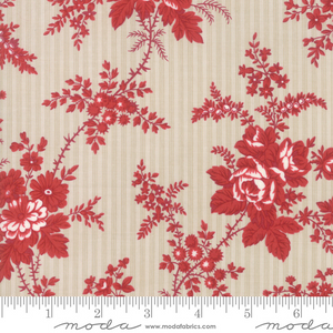 Northport Prints - Floral Cottage Curtains Red 