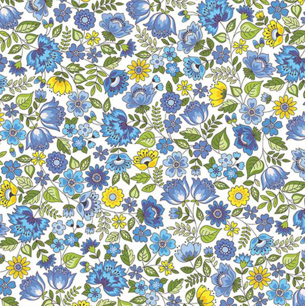 Andover Fabrics - Bloom - Spring - Chintz Blue