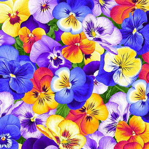 Garden Bouquet - Packed Pansies by Timeless